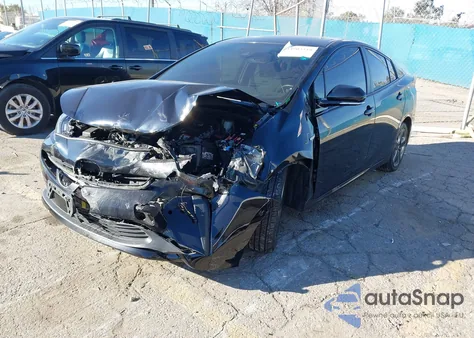 2020 Toyota Prius Limited из США, поврежденный, VIN JTDKARFUXL3123702